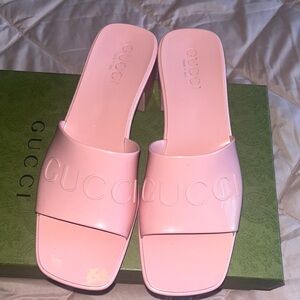 Gucci rubber block heels